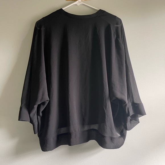 Zara Black Sheer Overlay Top - Picture 5 of 7